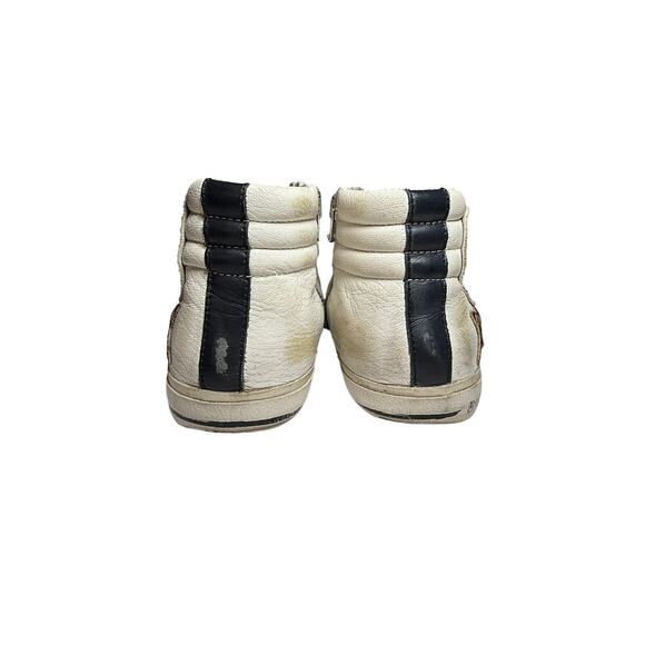 Golden Goose Slide High-Top Sneakers Leopard Star Distressed Leather EU 37 - Picture 8 of 12